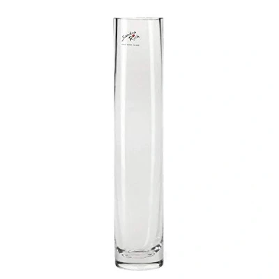 Abbildung von matches21 Vase Glas schlicht Dekoglas Klarglas Glasvase Blumenvase Zylinder hoch rund 1 STK Ø 6x30 cm