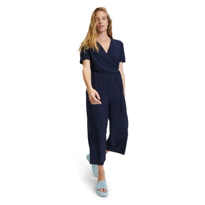 Abbildung von Cartoon MIT BINDEGÜRTEL Jumpsuit, Damen, Größe: 44, Dunkelblau