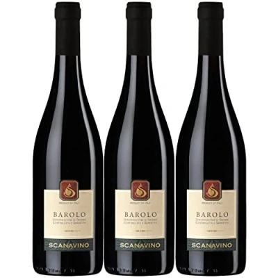 Abbildung von Scanavino Barolo DOCG Rotwein Wein trocken Italien I Visando Paket (3 x 0,75l)