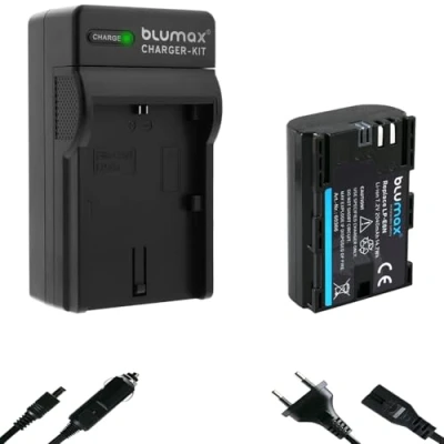 Abbildung von Blumax LP E6N 2040mAh + Ladegerät passend zu Canon EOS 60D, 70D, 6D, 5D Mark III