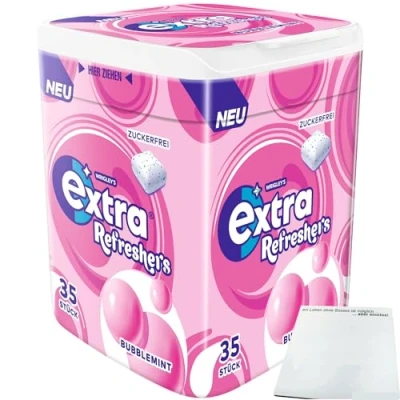 Abbildung von Wrigleys Extra Refreshers Bubblemint Kaugummi (35 Stck. Dose) + usy Block