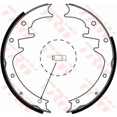 Abbildung von TRW GS8444 Bremsbacken 254 46 JEEP: Cherokee III, Grand I, II