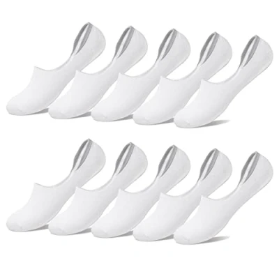 Abbildung von YouShow Sneaker Socken Damen 10 Paar Füßlinge Unsichtbare Unisex Weiß 35 38