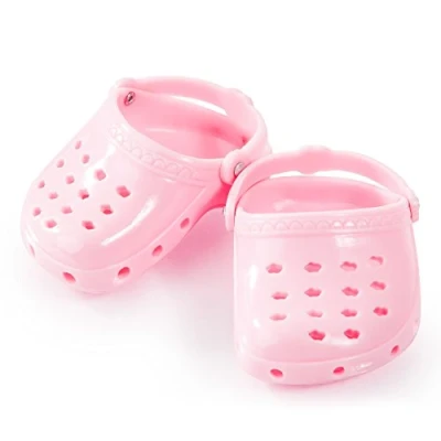 Abbildung von Slipper f&uuml;r Puppen, rosa
