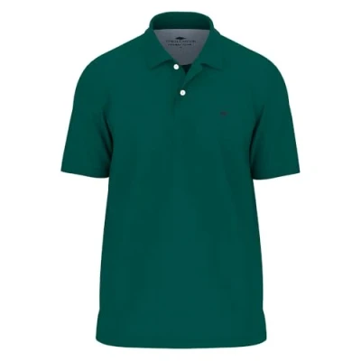 Abbildung von FYNCH HATTON Herren Klassisches Poloshirt aus Supima Baumwolle, Pine Green, 3XL