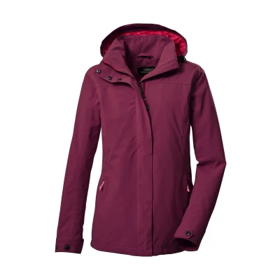Abbildung von Killtec Outdoorjacke &quot;KOS 92 WMN JCKT&quot;, Wasserdichte Damenjacke mit abnehmbarer Kapuze und verstellbaren Bündchen