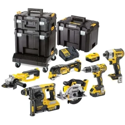 Abbildung von DEWALT COMBO 18V 6 ELEMENTOWY + 3 x 5,0Ah 3x TSTAK DCK654P3T