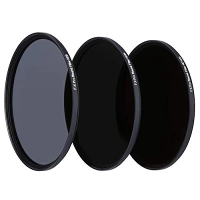 Abbildung von Rollei F:X Pro ND Filterset (ND 8, 64, ND1000) Neutraldichtefilter Set mit 3 Graufiltern (62mm)