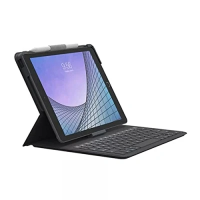 Abbildung von Messenger Folio 2 Tablet Hülle mit Tastatur für das iPad 10.2 (2019 / 2020 2021) englischer [QWERTY]