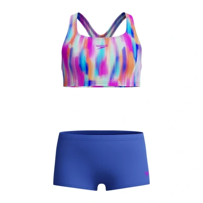 Abbildung von Speedo Girls Allover SET Badeanzug für Kinder, Größe: 116, Royal blue