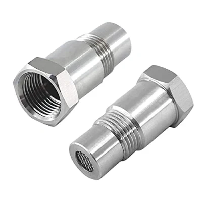 Abbildung von RUIZHI Lambdasonde Adapter M18*1,5, 2 Stück Lambda Eliminator 45mm O2 Sauerstoffsensor Extender, Auspuffanlage für Auto, LKW
