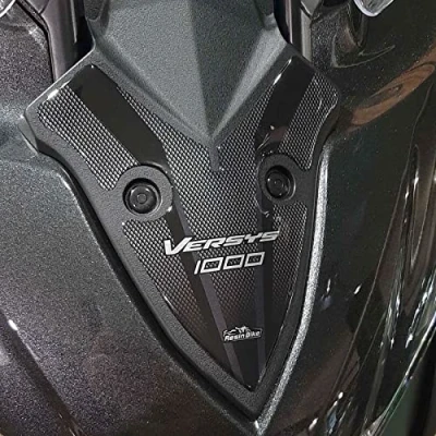 Abbildung von Resin Bike Aufkleber für Motorrad Kompatibel mit Kawasaki Versys 1000 Grand Tour 2019 2020. Frontschutzgitter vor Stößen und Kratzern. 3D Harzklebstoff Stickers Made in Italy