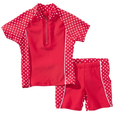 Abbildung von Playshoes zweiteilig Schwimmshirt Badeshorts Badebekleidung Unisex Kinder,Punkte,110 116