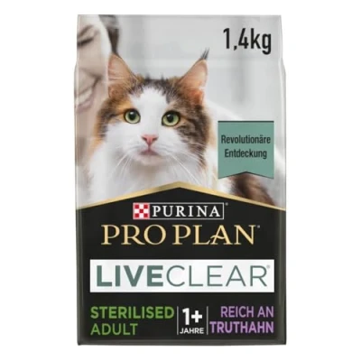Abbildung von Pro Plan LiveClear Sterilised Adult Truthahn, 6er Pack, (6 x 1,4 kg)