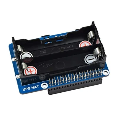 Abbildung von Waveshare Uninterruptible Power Supply UPS HAT Compatible with Raspberry Pi,Stable 5V Output Multi Battery Protection Circuits