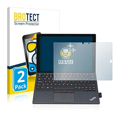 Abbildung von BROTECT Entspiegelungs Schutzfolie für Lenovo ThinkPad X1 Tablet Gen 2 (2 Stück) Matte Displayschutz Folie, Anti Reflex, Fingerprint