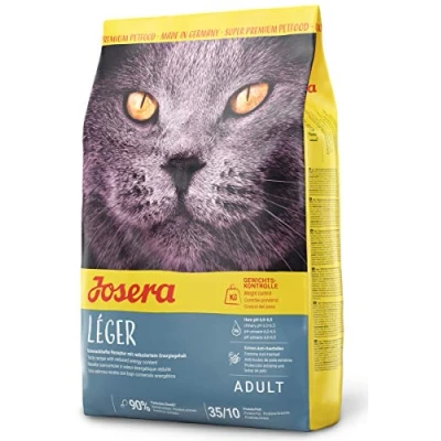 Abbildung von JOSERA Léger (1 x 400 g) Adult Premium Trockenfutter für ausgewachsene sterilisierte oder übergewichtige Katzen Geflügel wenig Fett &amp; viel Protein weizenfrei Katzenfutter 1er Pack