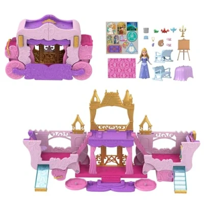 Abbildung von Mattel® Spielwelt Verwandlungs Spielset Kutsche zu Schloss