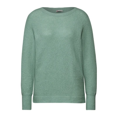 Abbildung von Street One Dolman Strickpullover, Damen, Größe: 36, Grün