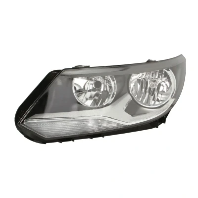 Abbildung von ALKAR 2745136 Scheinwerfer links H15, W5W, PY21W, H7 mit Tagfahrlicht Elektromotor Gehäuse schwarzem Innenteil VOLKSWAGEN: Tiguan I