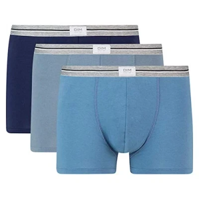 Abbildung von Dim Boxershorts Ultra Resist Stretch Baumwolle Herren x3, Multicolor, XL