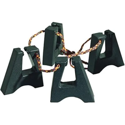 Abbildung von LP Latin Percussion Conga Gummifüße (4 Stück) mit verstellbarem Band, Höhe circa 2,5 cm, LP637