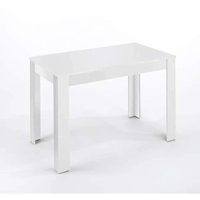 Abbildung von byLIVING Esstisch NEPAL / Moderner Küchentisch in Weiß Großer Tisch 120 x 80, H 75 cm