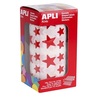 Abbildung von APLI Kids Stern 12,5 + 19,5 mm estrella rot