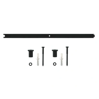 Abbildung von Intersteel Schiebetürsystem &quot; Zwischenschiene 90 cm mattschwarz