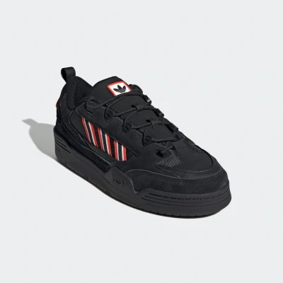 Abbildung von adidas Originals ADI2000 Unisex Skateschuh, Größe: 44 2/3, Core black/bright red Leder und textil
