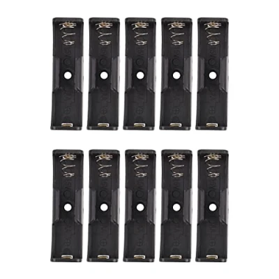 Abbildung von KVSERT AA/1,5 V/PP3 Batteriehalter/Stecker geschlossen oder offen mit Schalter, Batteriehalter AA x 1 Halter PCB Menge: 10