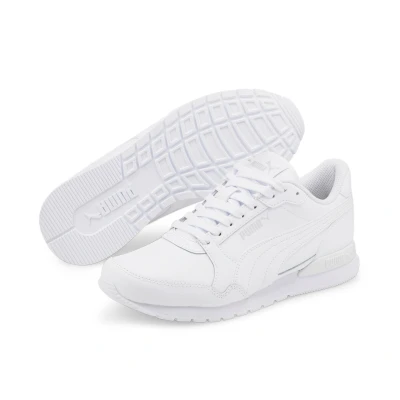 Abbildung von ST Runner v3 Leder Sneakers Jugendliche PUMA White