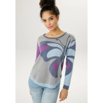 Abbildung von Aniston SELECTED Strickpullover, in sommerlicher Qualität