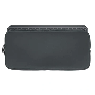 Abbildung von kwmobile Tastatur Hülle kompatibel mit Logitech Mx Keys Mini Wireless Neopren Schutzhülle Case Tasche für Neoprentasche Keyboard Grau