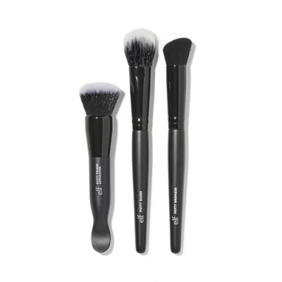 Abbildung von e.l.f. Putty Tools Trio, Drei Gesichts Make Up Pinsel Für Produkte, aus Duo Faser, synthetischen Borsten, vegan &amp; tierversuchsfrei