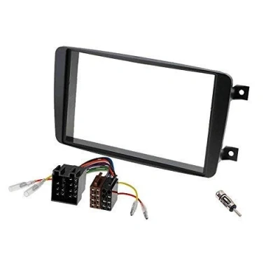 Abbildung von Audioproject A232 Mercedes Autoradio Set Radioblende Doppel DIN C Klasse W203 CLK W209 Viano Vito Einbaurahmen Radioadapter Antennenadapter ISO 2 Audio Auto Radio