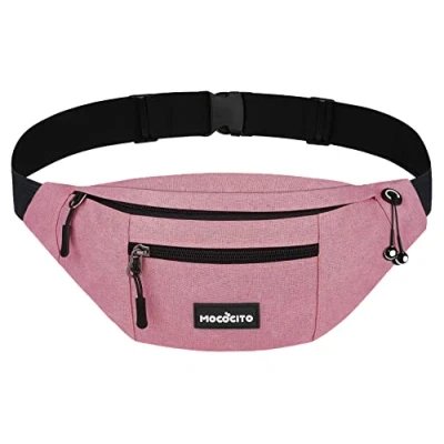 Abbildung von MOCOCITO Bauchtasche Gürteltasche für Damen und Herren, Hüfttasche, Brusttasche Groß Handytasche 120CM/135CM Gurt Verstellbarer Outdoor Sport Camping Wandern Fahrrad Geschenke Frauen Männe