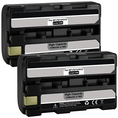 Abbildung von 2X Akku NP FS11 kompatibel mit Sony DCR IP220, IP5, IP5E, IP55, IP55E, IP7BT, IP7E