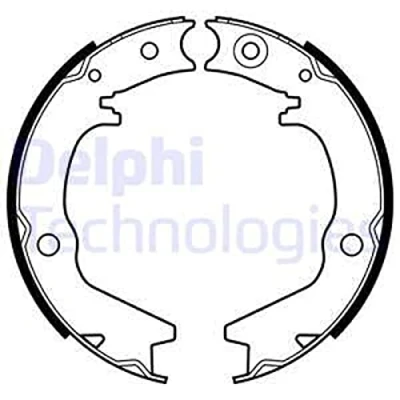 Abbildung von DELPHI LS2145 Bremsbacken 167 32 MITSUBISHI: Space Wagon III, Pajero Pinin