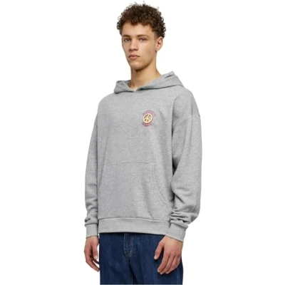 Abbildung von Urban Classics BIG Peace Hoody Kapuzenpullover, Herren, Größe: Medium, Grey