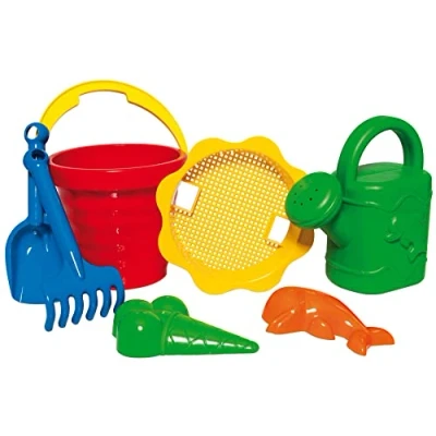 Abbildung von Dohany Sandform Set Schaufel Rechen Eimer Förmchen Gießkanne 7 tlg., (Set)