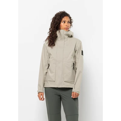 Abbildung von Jack Wolfskin Wandermood 3L W Outdoorjacke, Damen, Größe: Large, Dusty grey