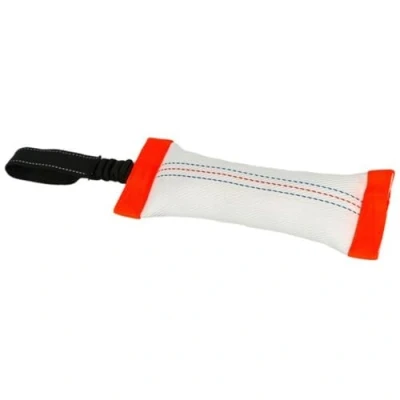Abbildung von Kerbl Pet 80775 Trainingsdummy mit Schlaufe, 30 x 8,5 cm, weiß/orange