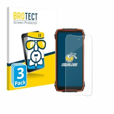 Abbildung von BROTECT Schutzglas für Blackview Oscal Pilot 1 (3 Stück) Schutzfolie Panzer Folie Glas [Extrem Kratzfest 9H, Anti Fingerprint, Ultra Transparent]