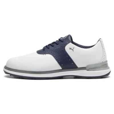Abbildung von Puma Golf Avant Golfschuh, Herren, Größe: 39, White/deep navy/speed blue Schuhe