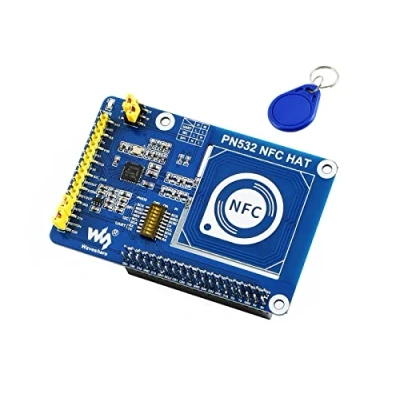 Abbildung von Waveshare PN532 NFC HAT for Raspberry Pi I2C / SPI/UART Interface Near Field Communication Supports Various NFC/RFID Cards Like MIFARE/NTAG2xx Python/C, STM32