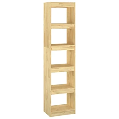 Abbildung von vidaXL Massivholz Kiefer Bücherregal Raumteiler Standregal Aktenregal Raumtrenner Regal Wandregal Büroregal Mehrzweckregal 40x30x167,5cm