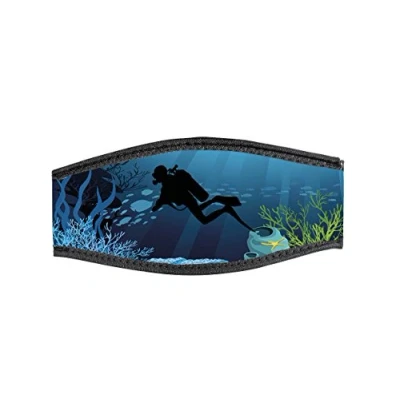 Abbildung von Best divers Uhrenarmband Maske aus Neopren, doppelt Klettverschluss, Abyssi