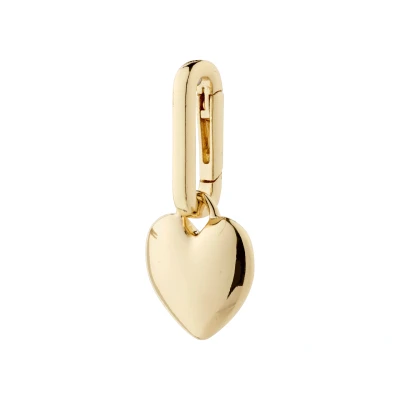 Abbildung von Pilgrim Charm Recycled Heart Pendant Unisex Anhänger goldcoloured, Größe: One Size, Gold coloured