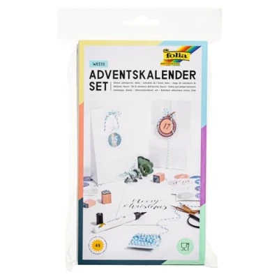 Abbildung von Folia Adventskalender &#039;Papiertüten blanko&#039; weiß